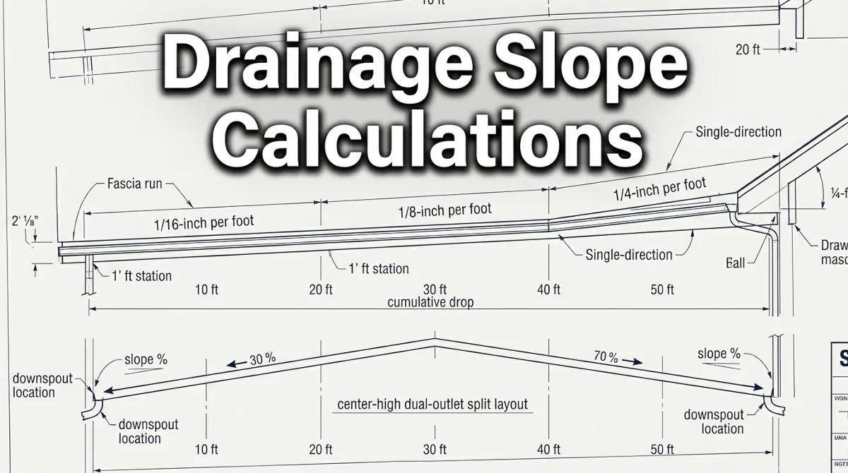 Drainage Slope Calculations
