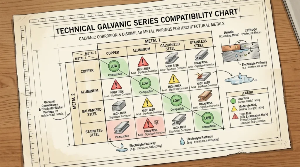 Galvanic Corrosion & Dissimilar Metal - Galvanic Compatibility Chart