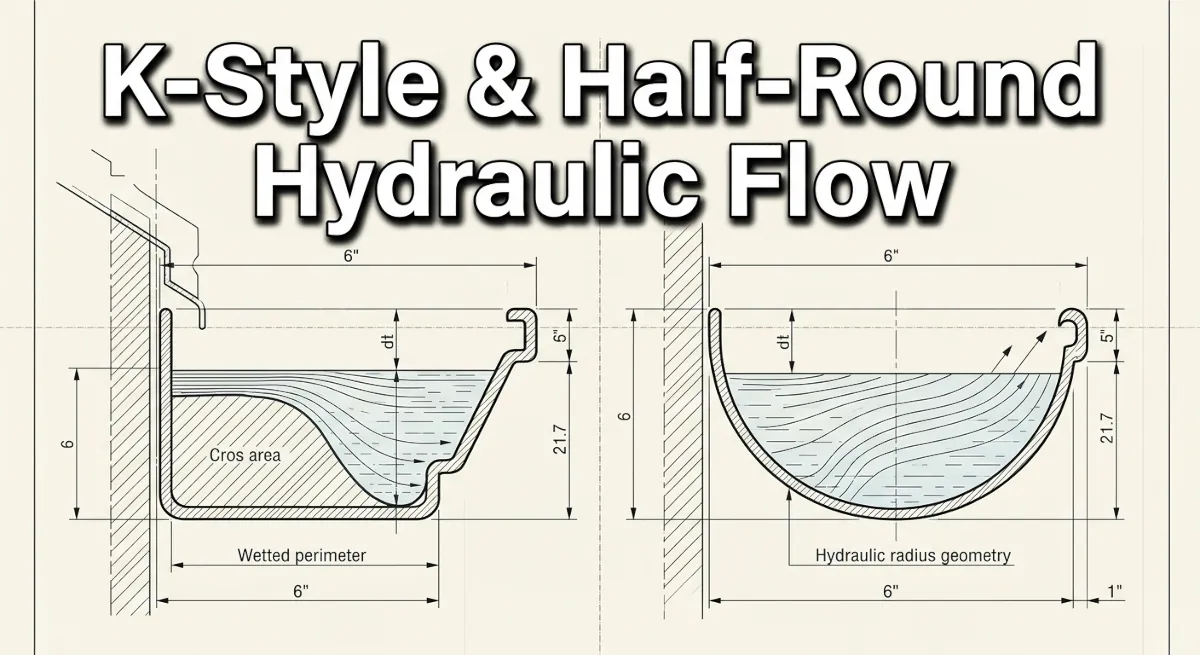 K-Style Half Round Hydraulic Flow